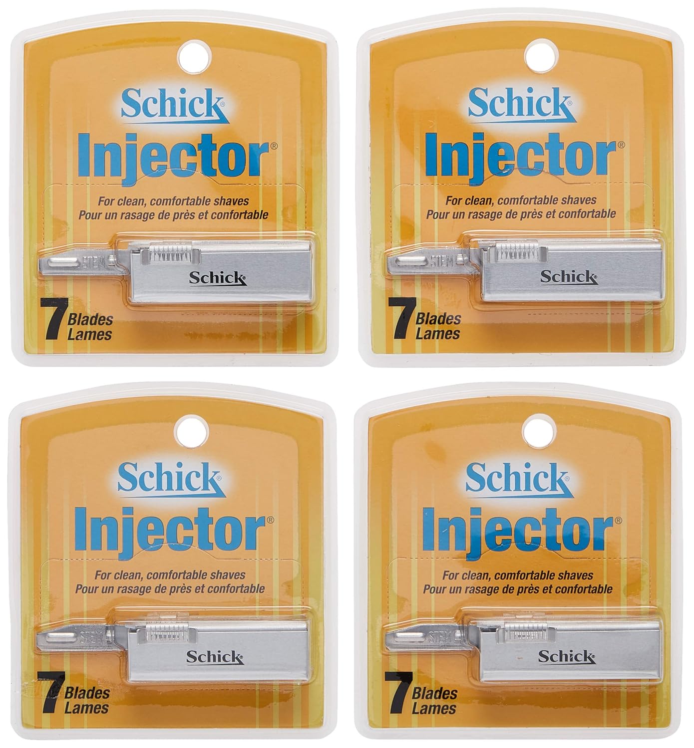 Schick Enjektör Bıçakları, 7 Adet Kutu (4'lü Paket)