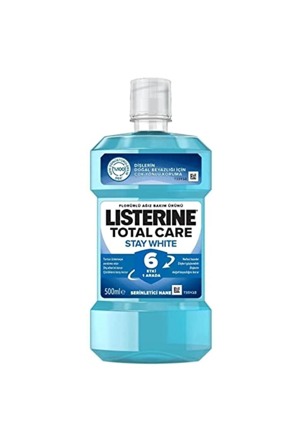 listerine total care stay white günlük ağız bakım suyu 500 ml