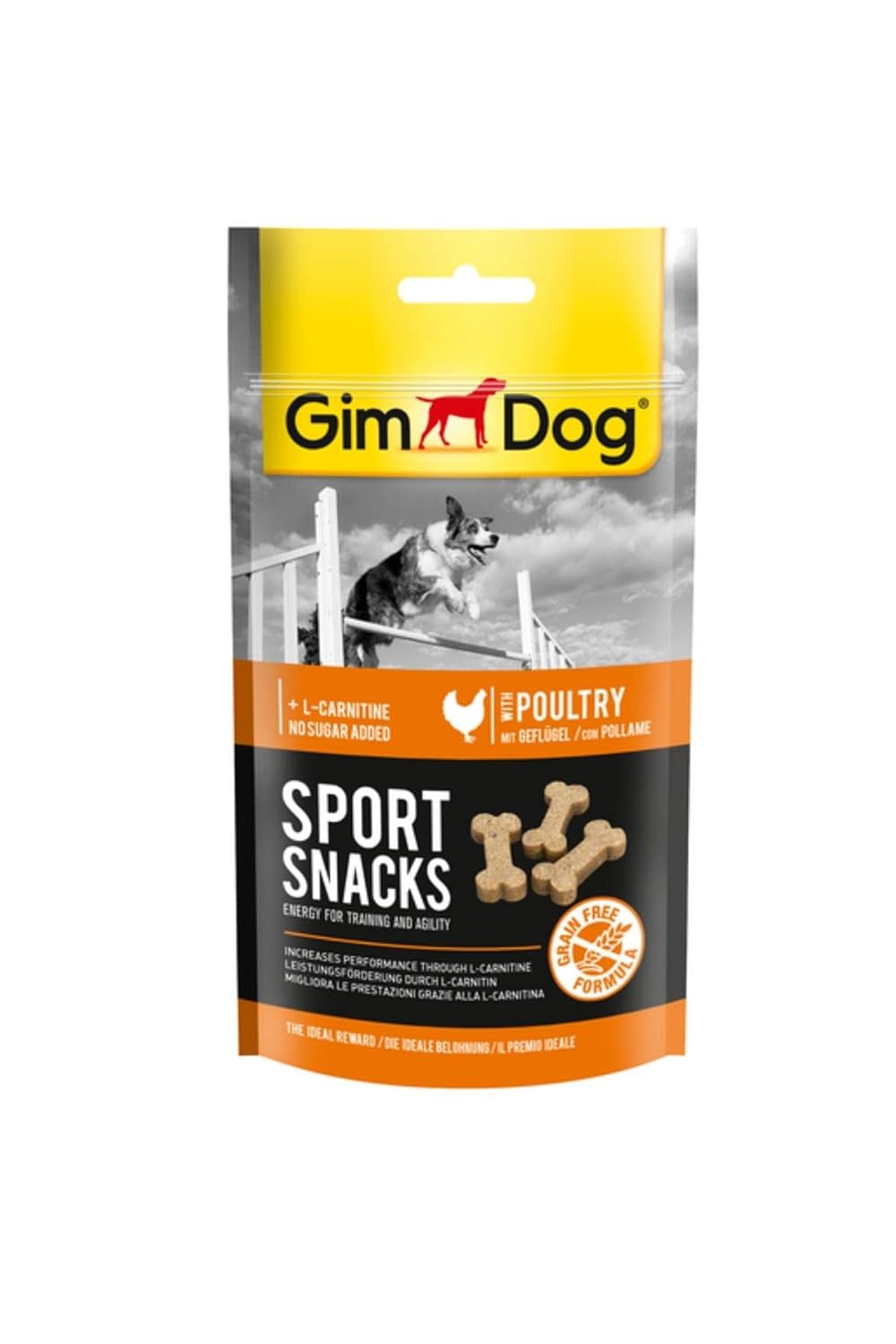 GimDog Sportsnacks Tavuk & L-Carnitinli Köpek Ödül Tableti, 60 gr