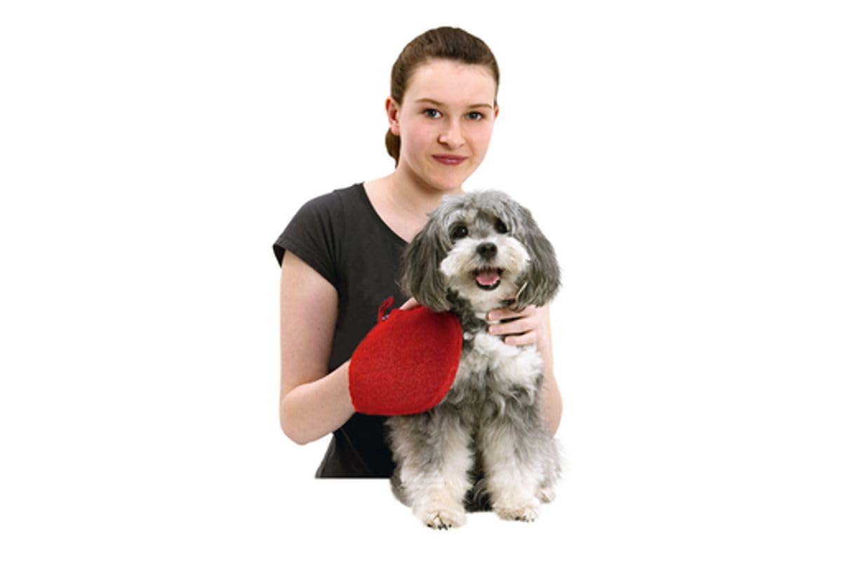 Karlie Tüy Toplayıcı Eldiven, 24x16 cm, Kırmızı