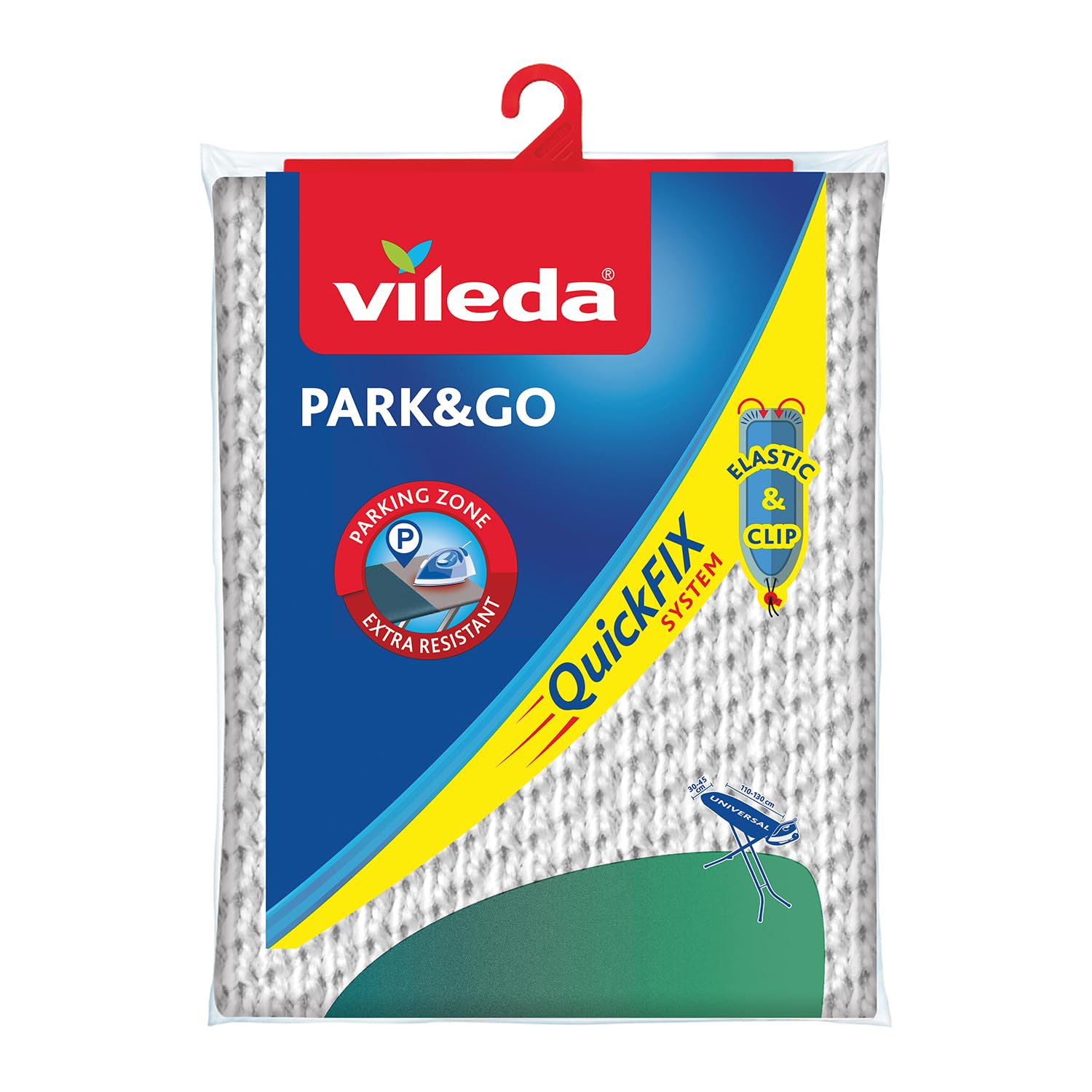 Vileda QuickFix Park&Go Ütü Masası Kılıfı, Universal Ebat 110x130 cm