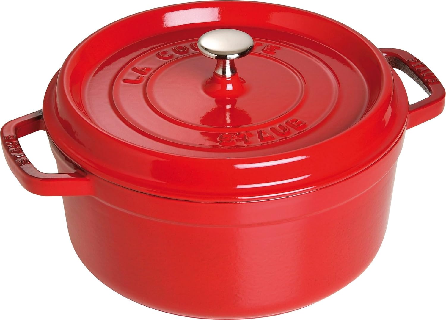 Staub Döküm Tencere Yuvarlak 24 cm Kiraz