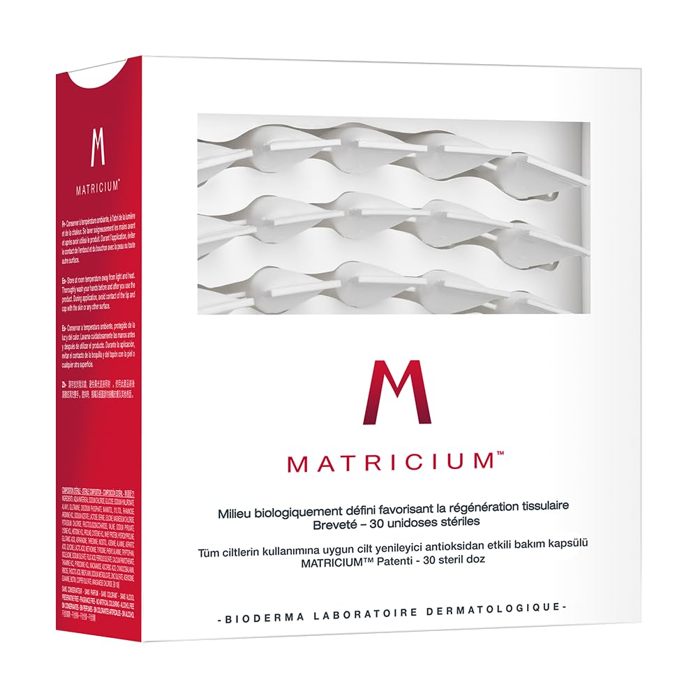 Bioderma Matricium Tüm Ciltlerin Kullanımına Uygun Cilt Yenilenmesine Yardımcı Antioksidan Etkili Bakım Kapsülü 30 X 1 Ml