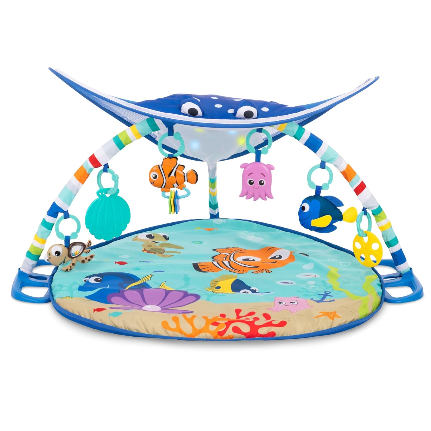 Bright Starts , Disney Baby Kayıp Balık Nemo Mr. Ray Okyanus Işıklı ve Müzikli Jimnastik Merkezi, Yenidoğan ve Üzeri