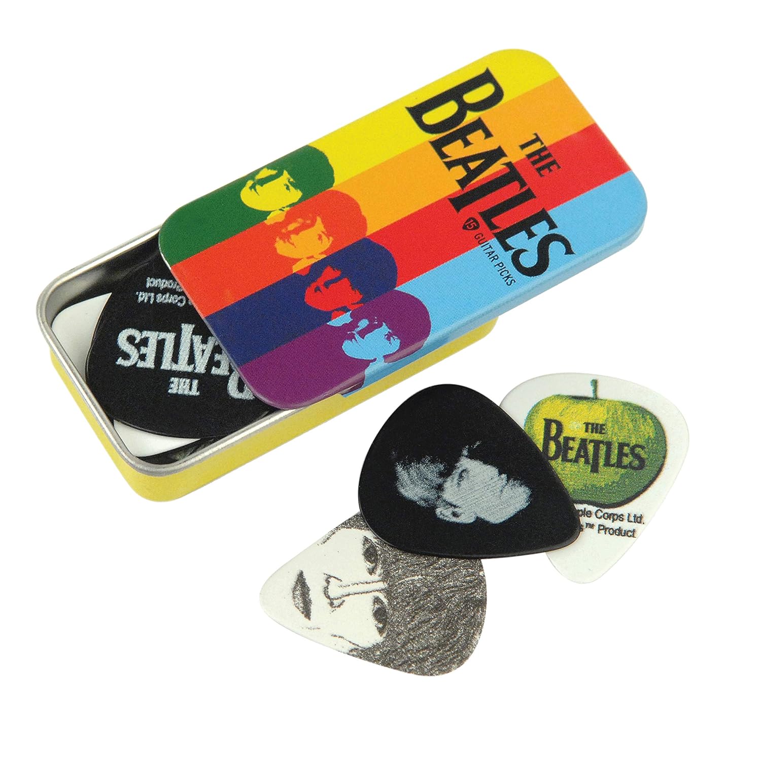 D'Addario Beatles Gitar Penaları - The Beatles Gitar Penaları Koleksiyon için - Şeritler - Koleksiyon Tenekesi/Penalar
