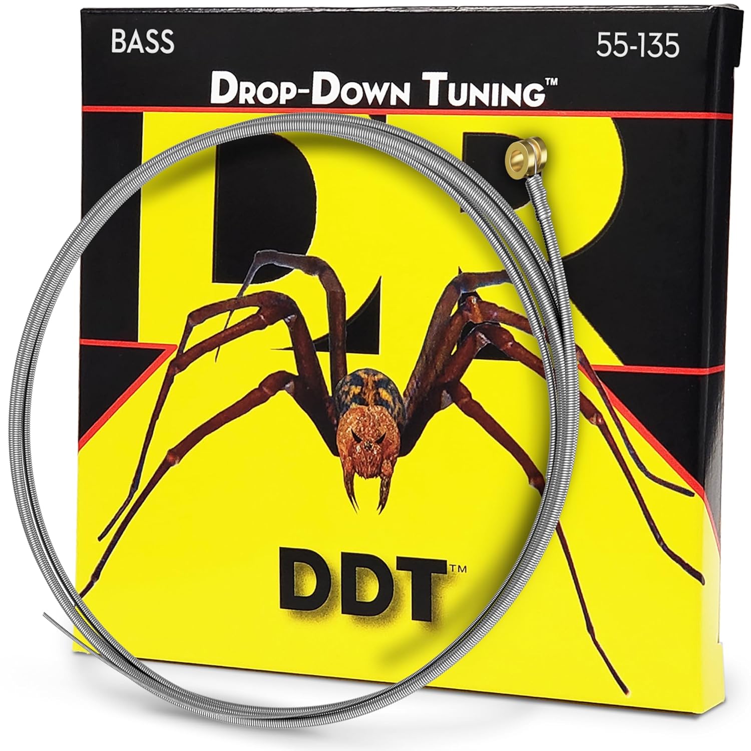 DR Strings DDT5-55 gitar telleri, paslanmaz çelik, ağır