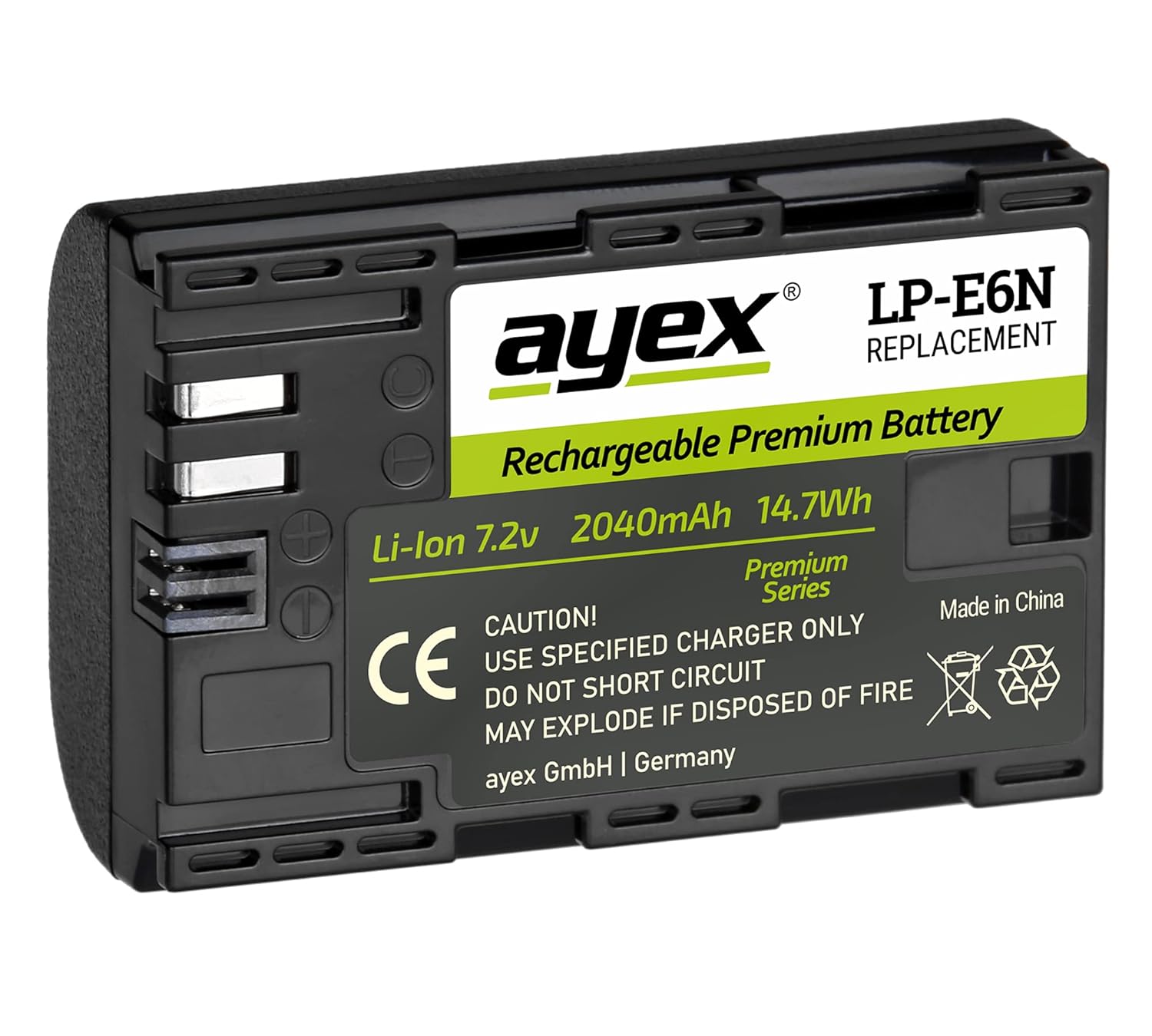 Ayex Canon 80D, 70D, 60D, 7D, 6D, 5D Mark Ii, Iii, Iv İçin Lp-E6N Batarya