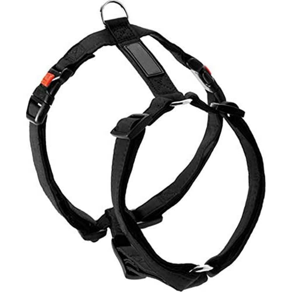 Karlie Teflon Kilitli Göğüs Tasması, 45-70 cm, Siyah