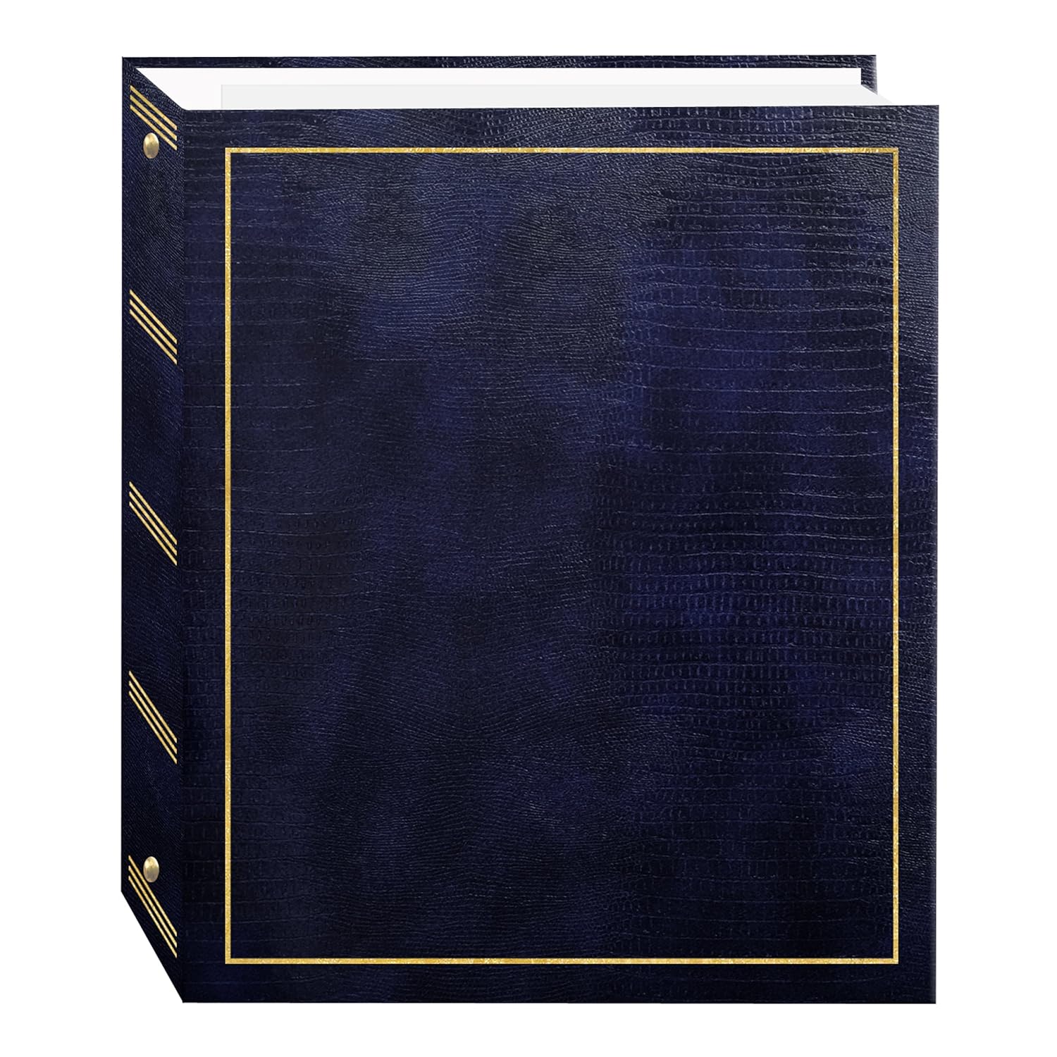 Pioneer Photo Albums Manyetik Self-Stick 3 halkalı fotoğraf albümü 100 sayfa (50 yaprak), lacivert