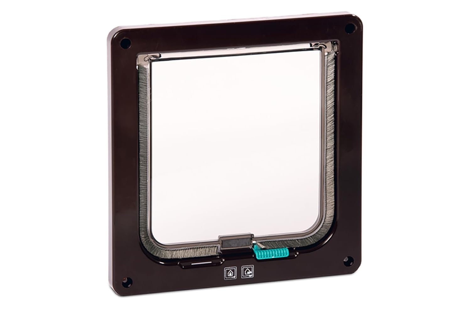 Karlie 2 Yön Kilitli Kedi Kapısı 19.2x20 cm, Kahverengi