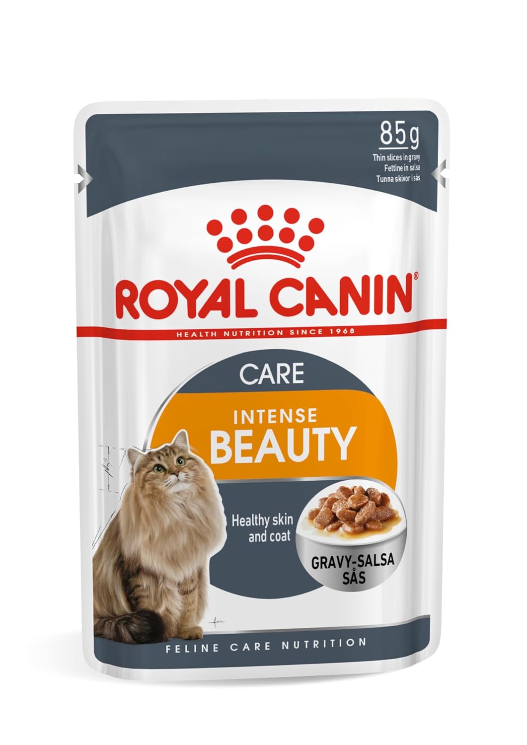 Royal Canin Hair & Skin Gravy Yetişkin Kedi Yaş Maması 12 x 85 Gr