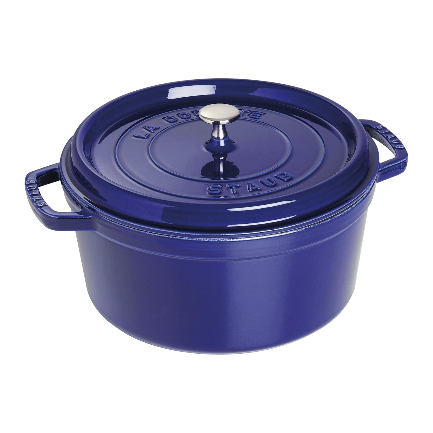 Staub Döküm Tencere Yuvarlak 28 cm Koyu Mavi