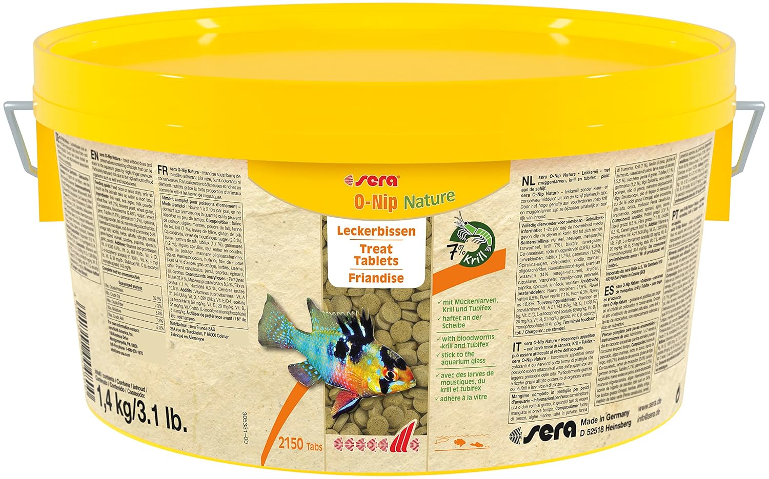 Sera O-Nip 2150 Tablet (1.4kg)