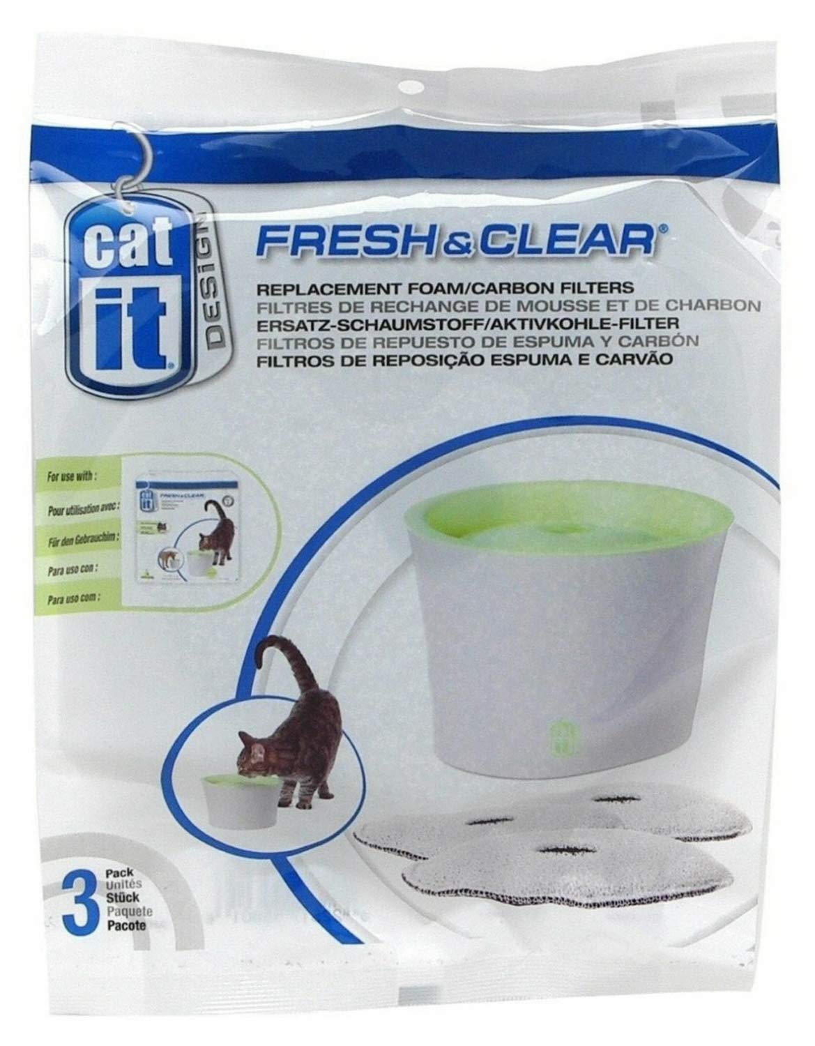 Catit Fresh&Clear Su Kabı Karbon Filtresi