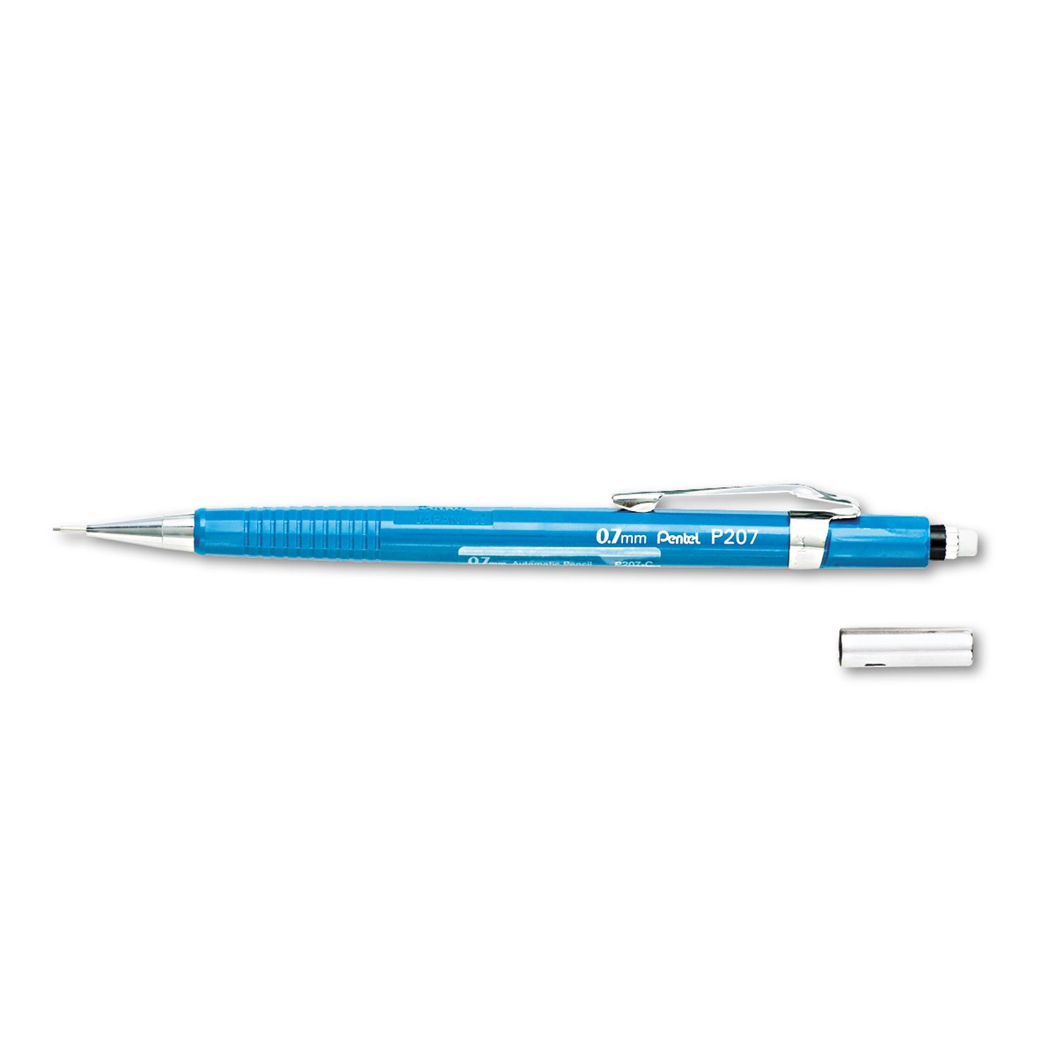 Pentel Teknik Çizim ve Yazı İçin Mekanik Kurşun Kalem, 0.7 mm, Mavi, Orijinal Kutusunda
