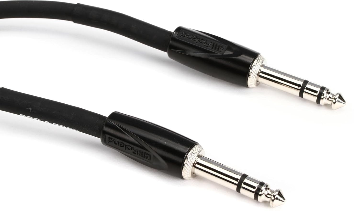 Roland Siyah Serisi Ara Bağlantı Kablosu, 1/4-İnç TRS - 1/4-İnç TRS, Dengeli, 3-Feet
