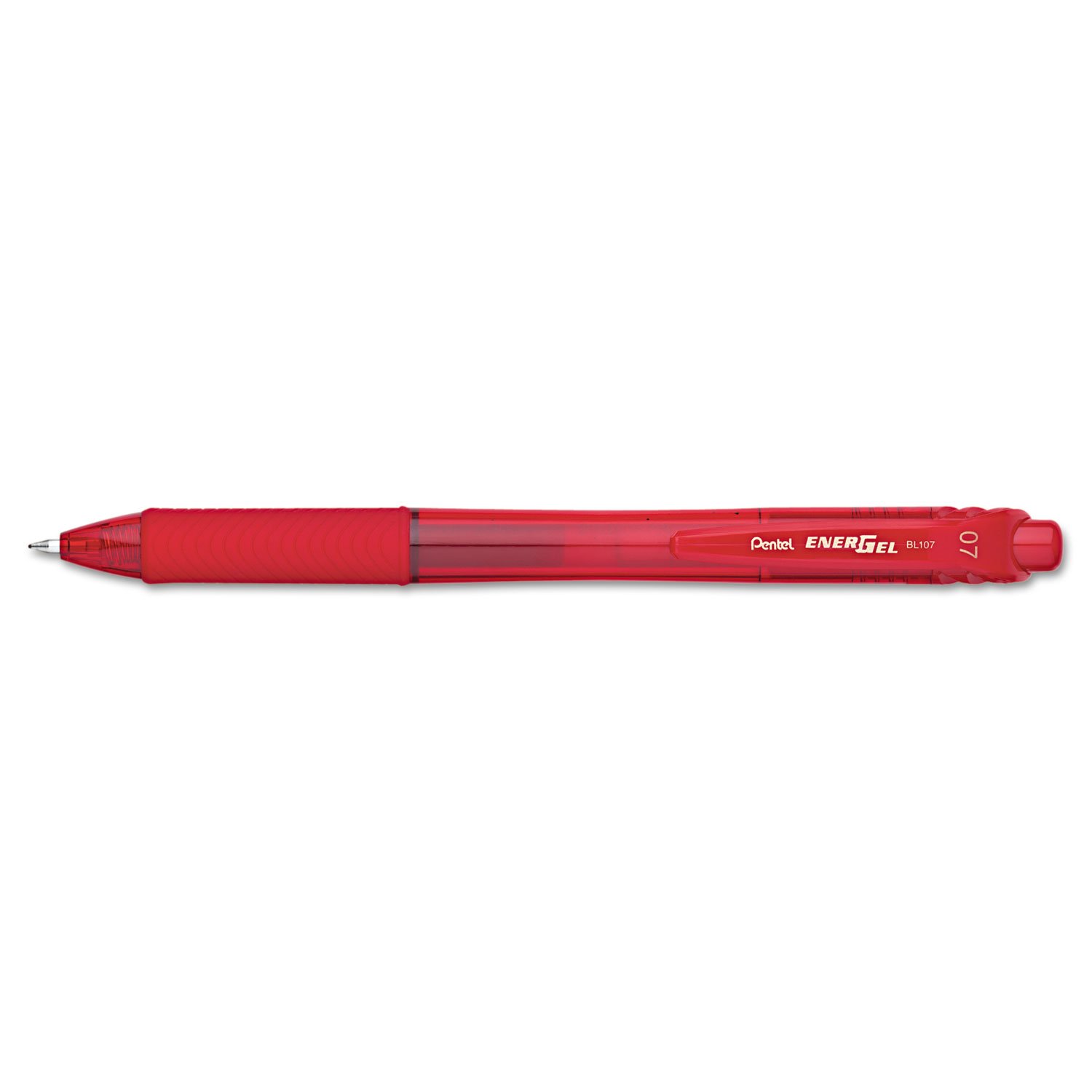 Pentel Bl107-B Energel Mekanizmalı Likit Roller Kalem, Kırmızı, 0.7 mm