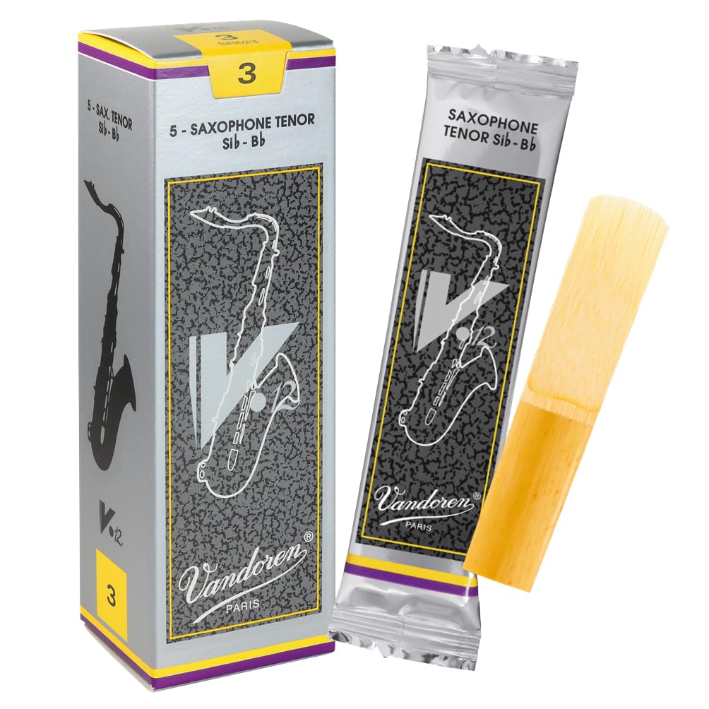 Vandoren SR623 Tenor Sax V.12 Reeds Strength 3; 5'li Kutu, Siyah