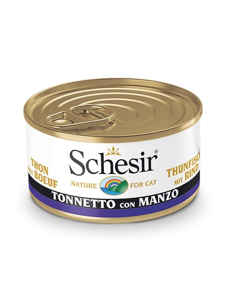 Schesir Cat Jelly Ton Balıklı Ve Sığır Etli Kedi Konservesi 85 Gr
