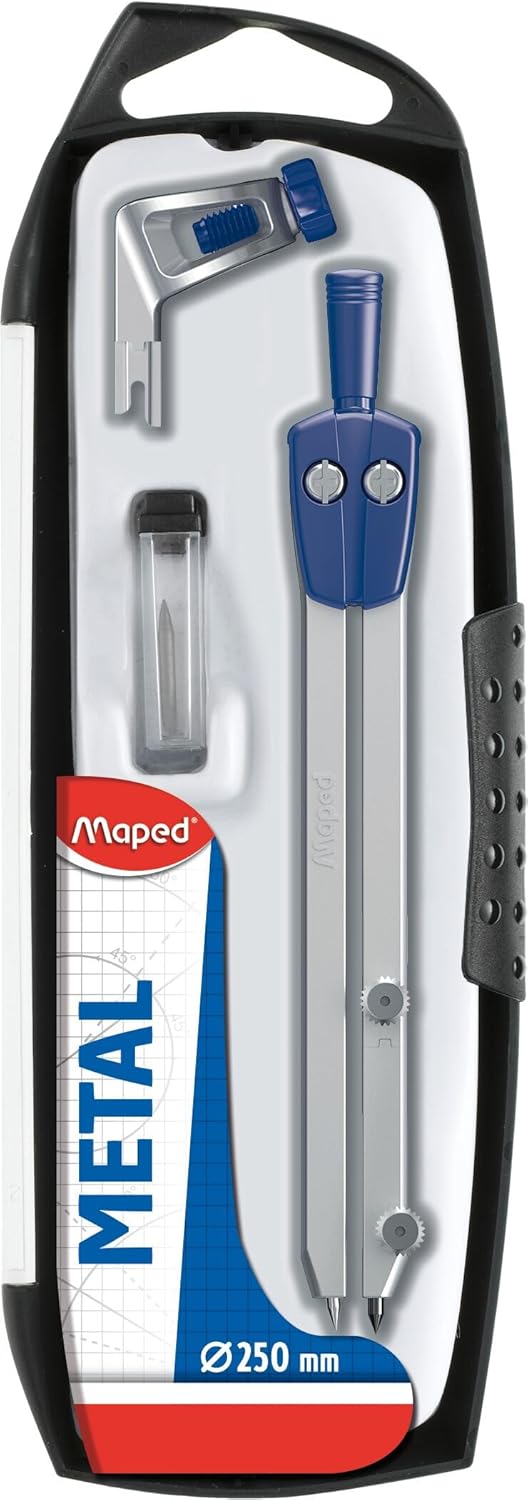 Maped Ofis Ve Kırtasiye 197512 Pergel Seti, Gri, 3'lü