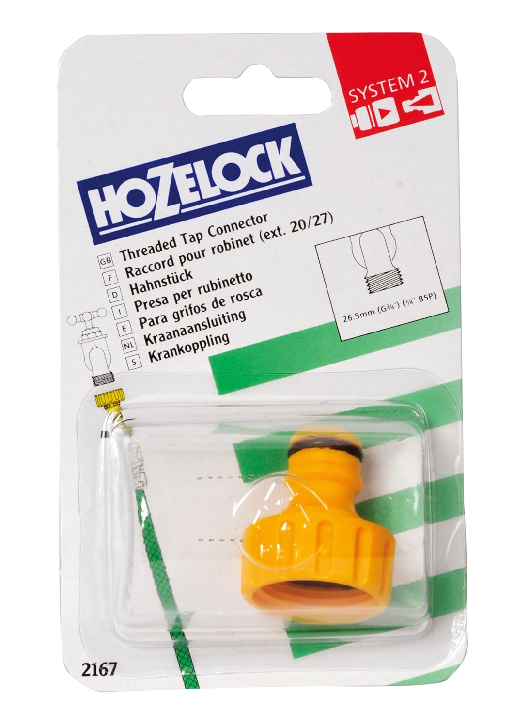 Hozelock 2167H Musluk Bağlantısı 3/4"