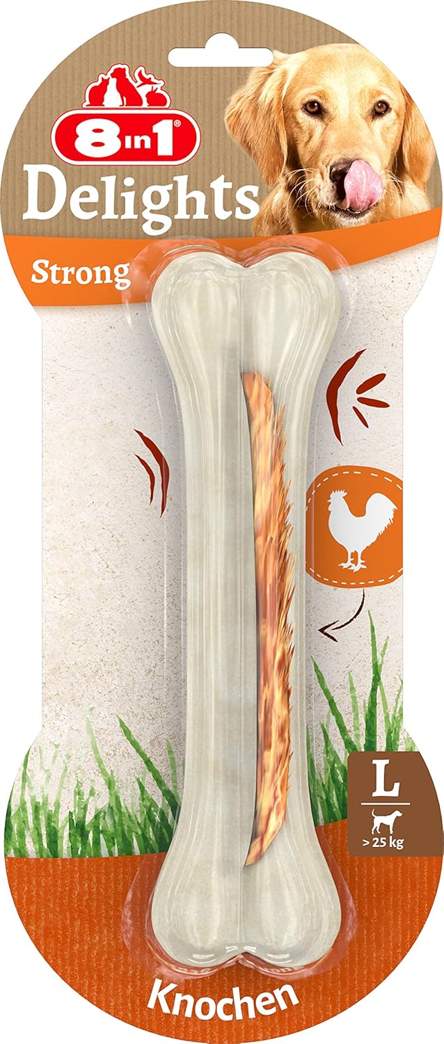 8in1 Delights Strong L Boy Kemik, 130 gr Köpek Ödülü