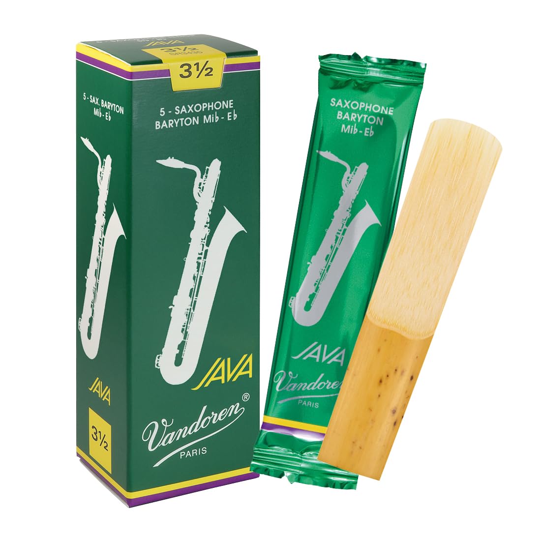 Vandoren SR3435 Bari Sax JAVA Reeds Strength 3.5; 5'li Kutu