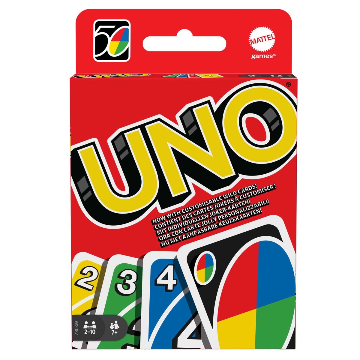 Mattel Games UNO Uno Kartlar, Renk ve Sayı Eşleştirmeli Klasik Kart Oyunu, Mattel Games W2087 W2087