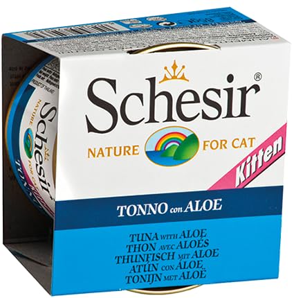 Schesir Kitten Ton Balıklı Aloeveralı yavru kedi konservesi 85 gr