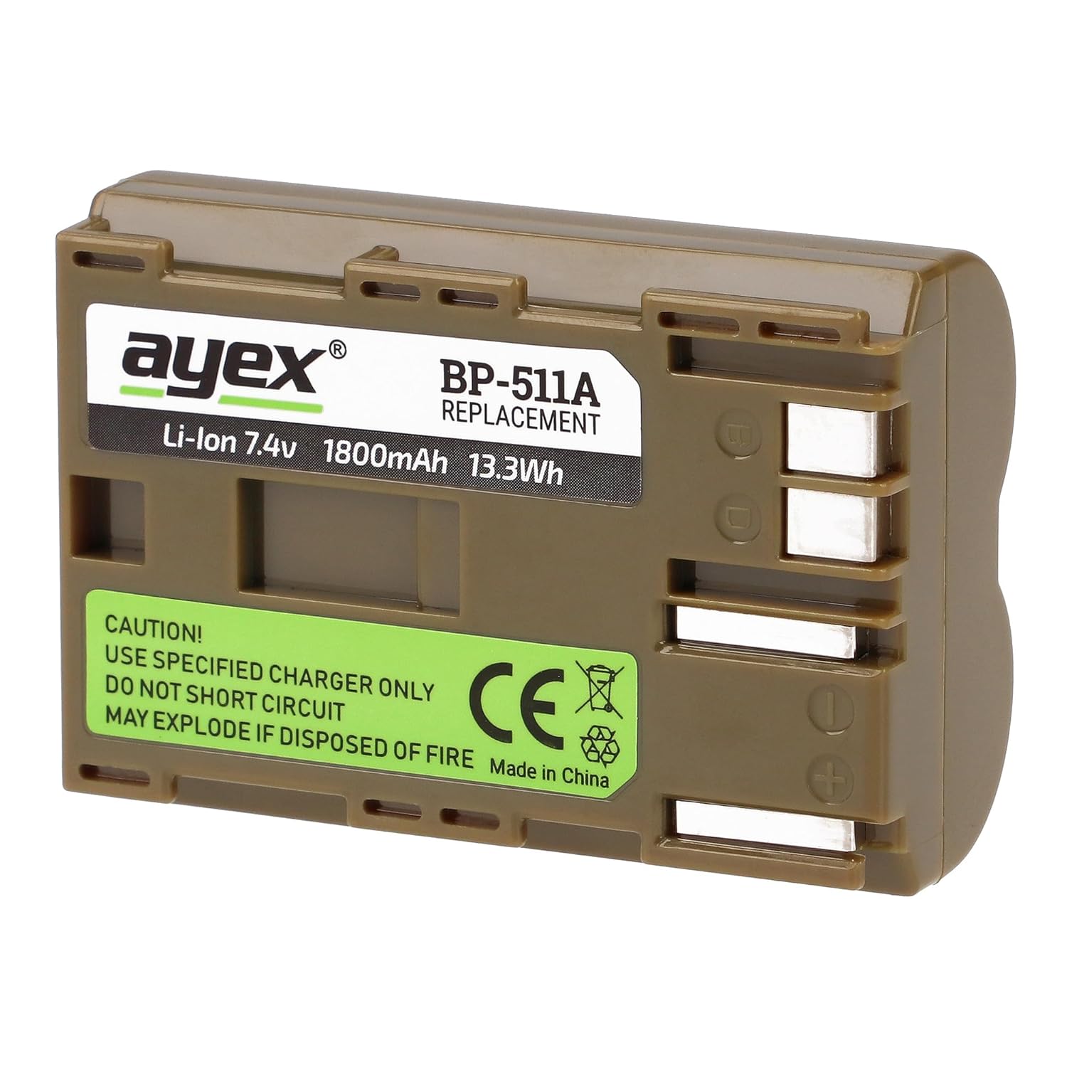 Ayex BP-511A Batarya, Canon 50D 40D 30D 20D 10D 5D 1D İle Uyumlu