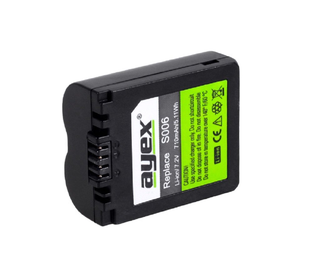 Ayex CGA-S006E Batarya, Panasonic DMC-FZ7, FZ18, FZ28, FZ30, FZ35, FZ38, FZ50 İle Uyumlu
