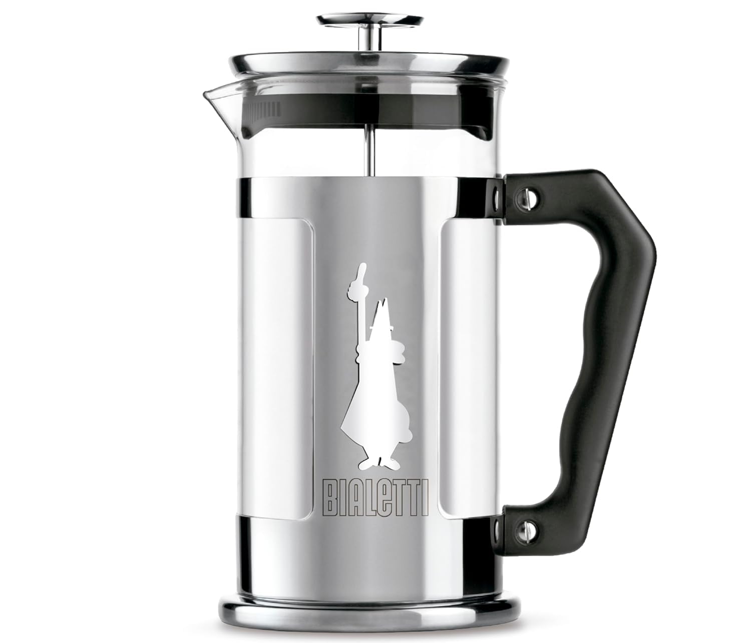 Bialetti - Preziosa French Press: Yaklaşık 1L kapasiteli kahve hazırlayıcı - 18/10 Paslanmaz Çelik Gövde - Bulaşık Makinesinde Yıkanabilen Borosilikat Cam Sürahi - Paslanmaz Çelik Filtre Sistemi