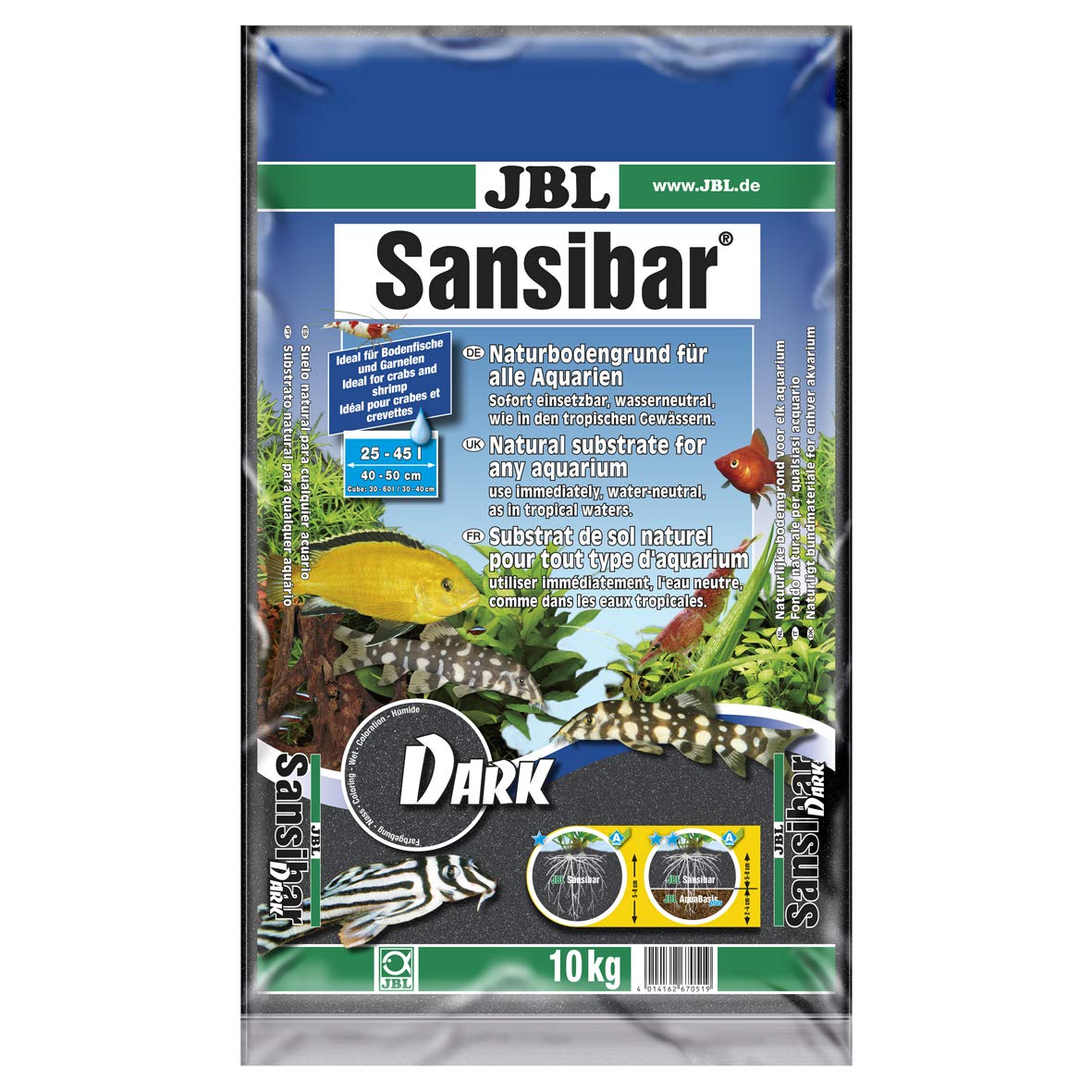 Jbl Sansıbar Siyah 0,2-0,5mm 10 Kg Kum