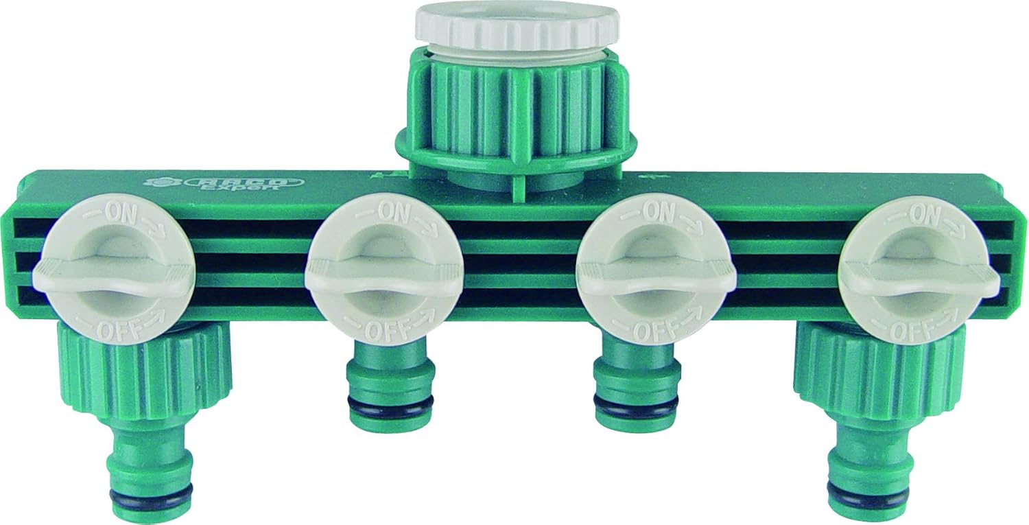 Raco Expert 55257 Dörtlü (4'Lü) Vanalı Su Musluk Dağıtıcı Adaptörü