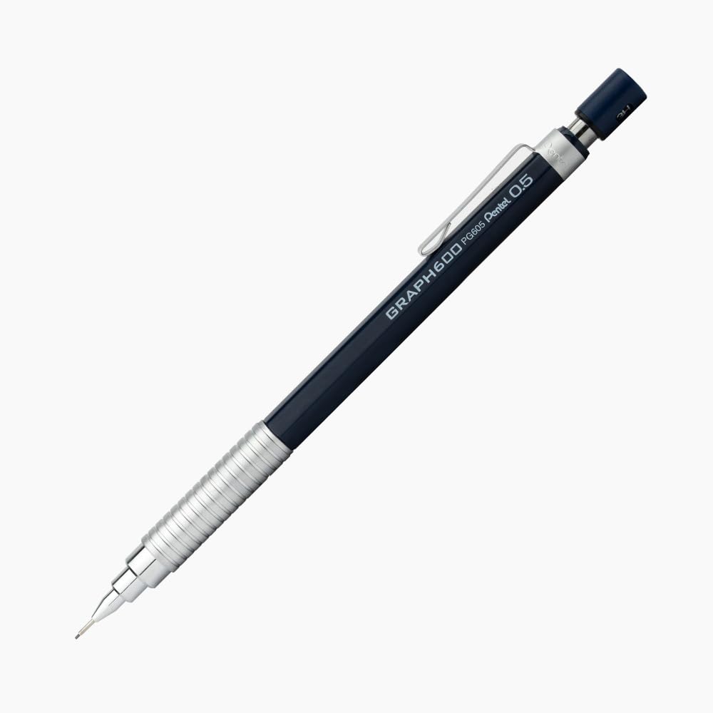 Pentel PG605-C Graph 600 Pentel PG605-C (0.5 mm) Teknik Çizim ve Yazı İçin Mekanik Kurşun Kalem, Orijinal Kutusunda