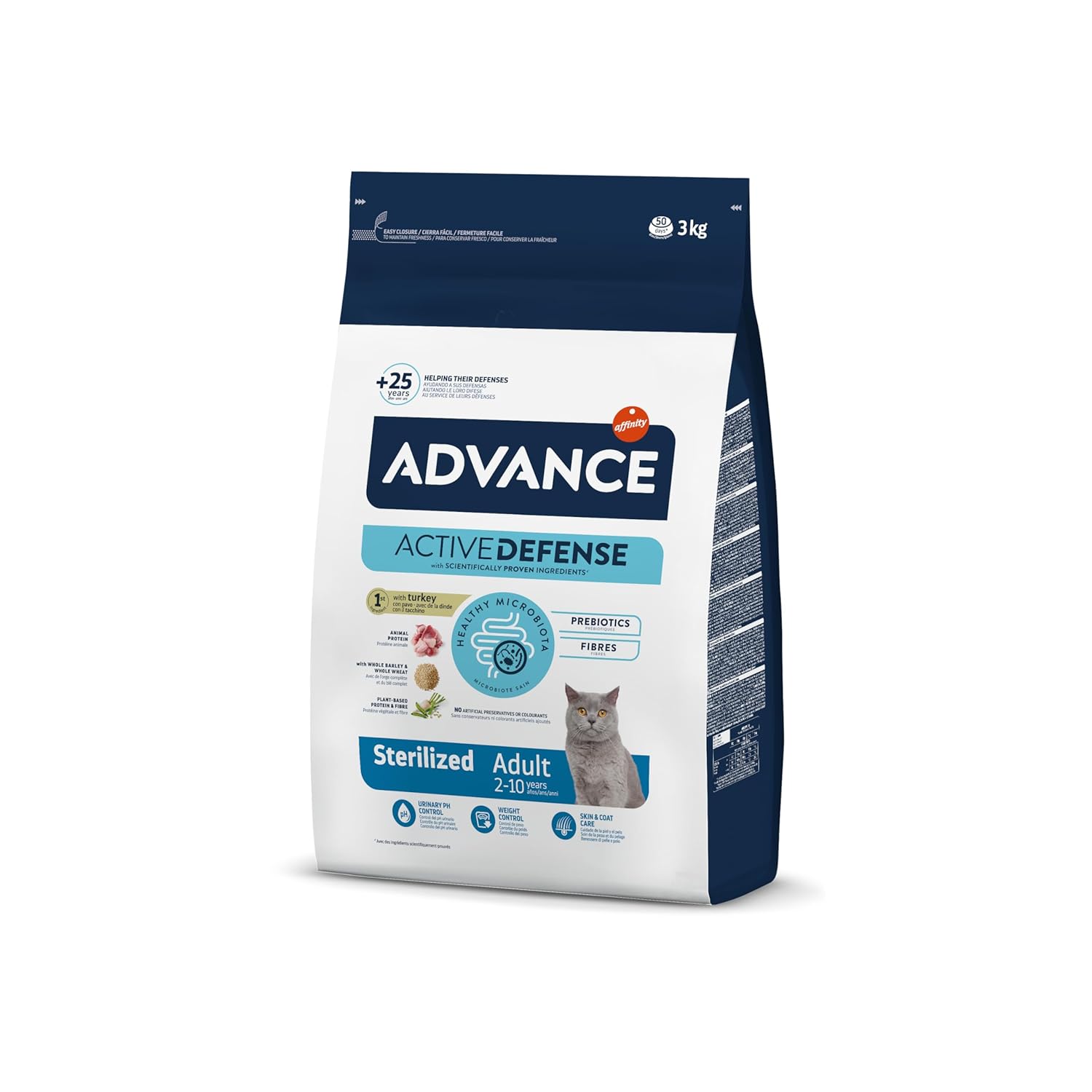 Advance Hindili Kısırlaştırılmış Kedi Maması, 3 Kg