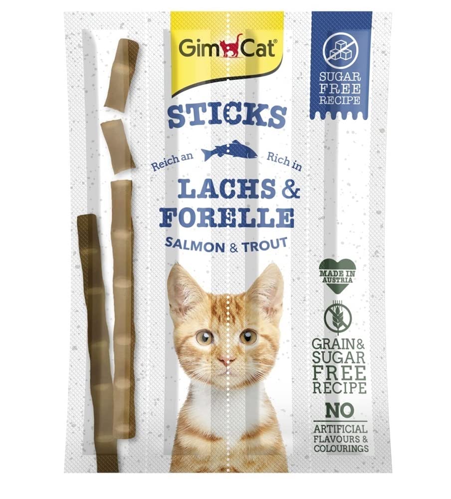Gimcat Sticks Somon & Atlantik Morina TAHILSIZ Ödül Çubukları 4'lü 20gr