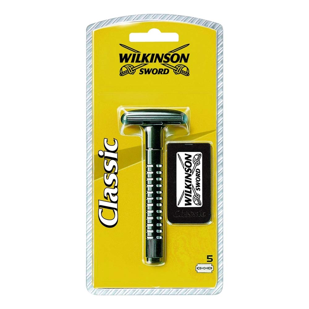 Wilkinson Sword Klasik Tıraş Makinesi + 5 Jilet Yedek Hediyeli