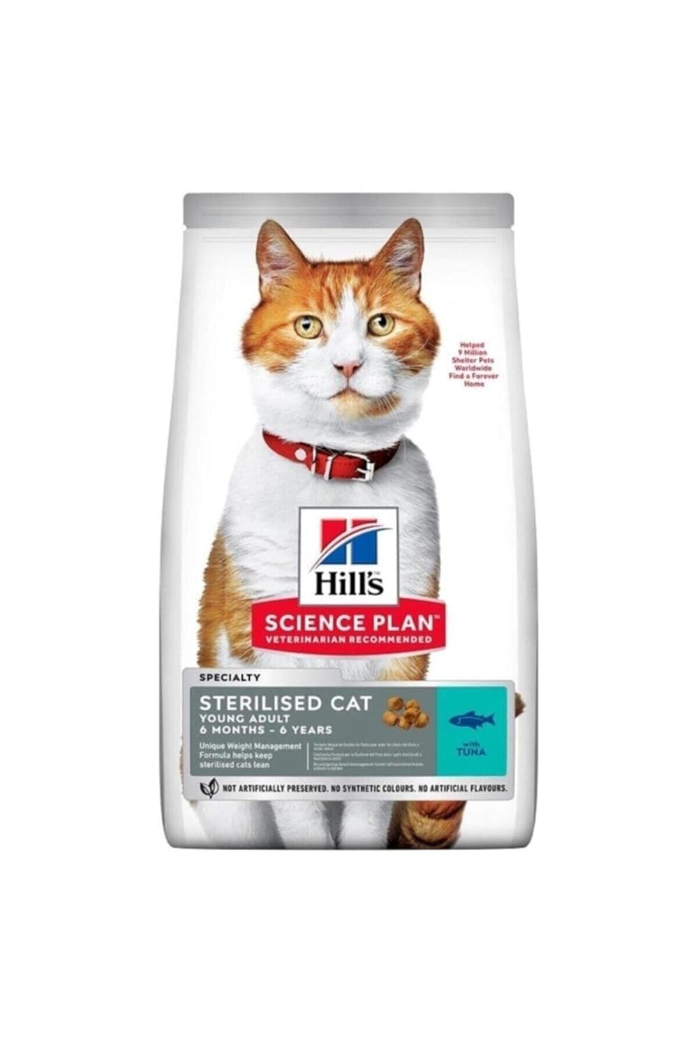 Hill's Adult Kısırlaştırılmış Kediler Için Tuna Balıklı Kedi Maması - 1,5 Kg