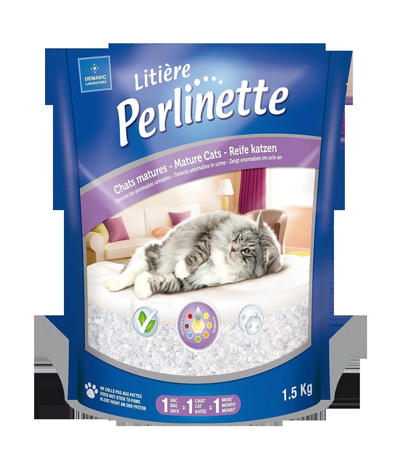 Perlinette Detect Erken Teşhis Kedi Kumu 1,5 kg (3,7 lt)