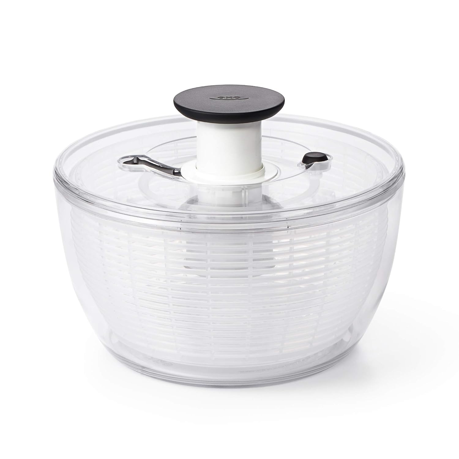 OXO - Good Grips Süzgeç ve Kapaklı Küçük Salata Santrifüjü, Salatanın ve Otların Yıkanması ve Kurutulması İçin