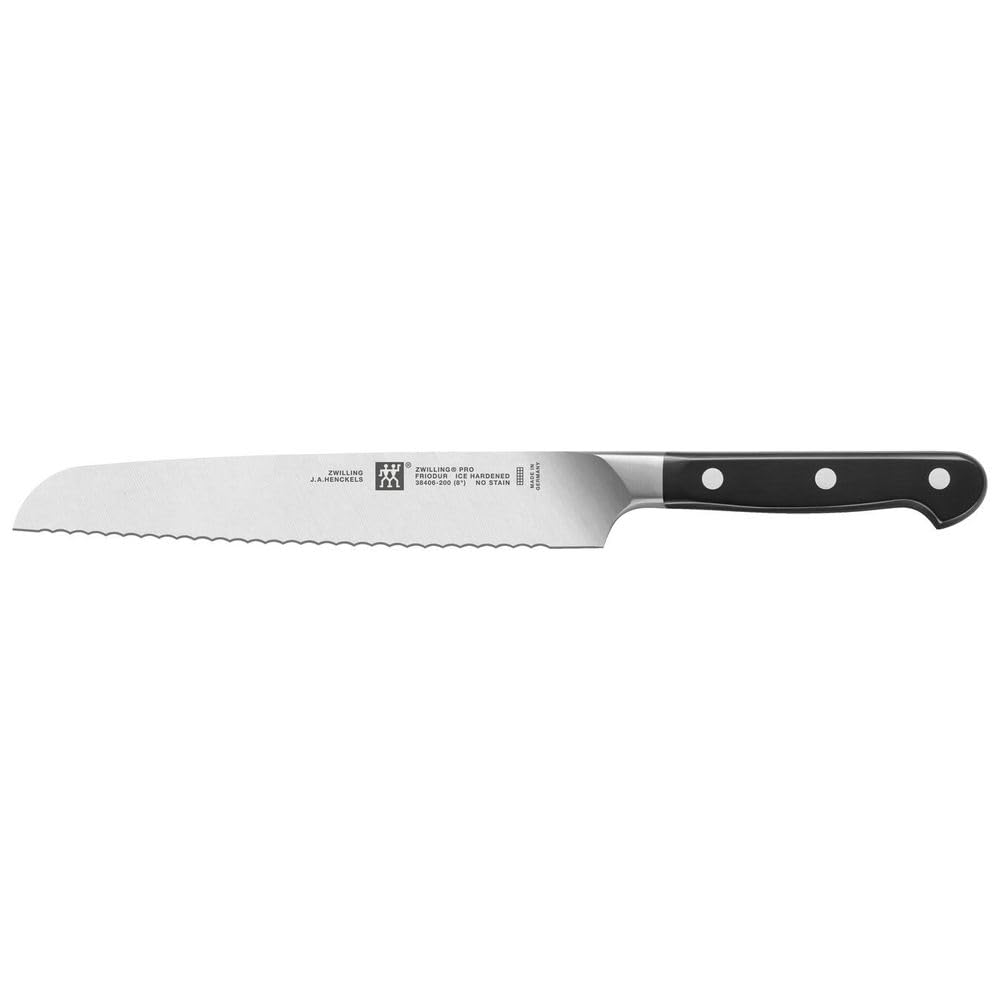 ZWILLING Pro Ekmek Bıçağı, 20 cm, Siyah, Dalgali Kenar