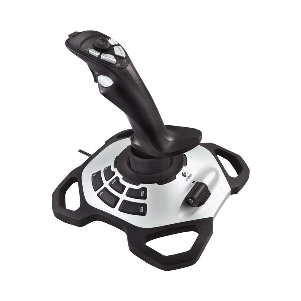 Logitech G Extreme 3D Pro Joystick, 8 Yönlü Hareket İmkanı, 12 Programlanabilir Tuş, Siyah