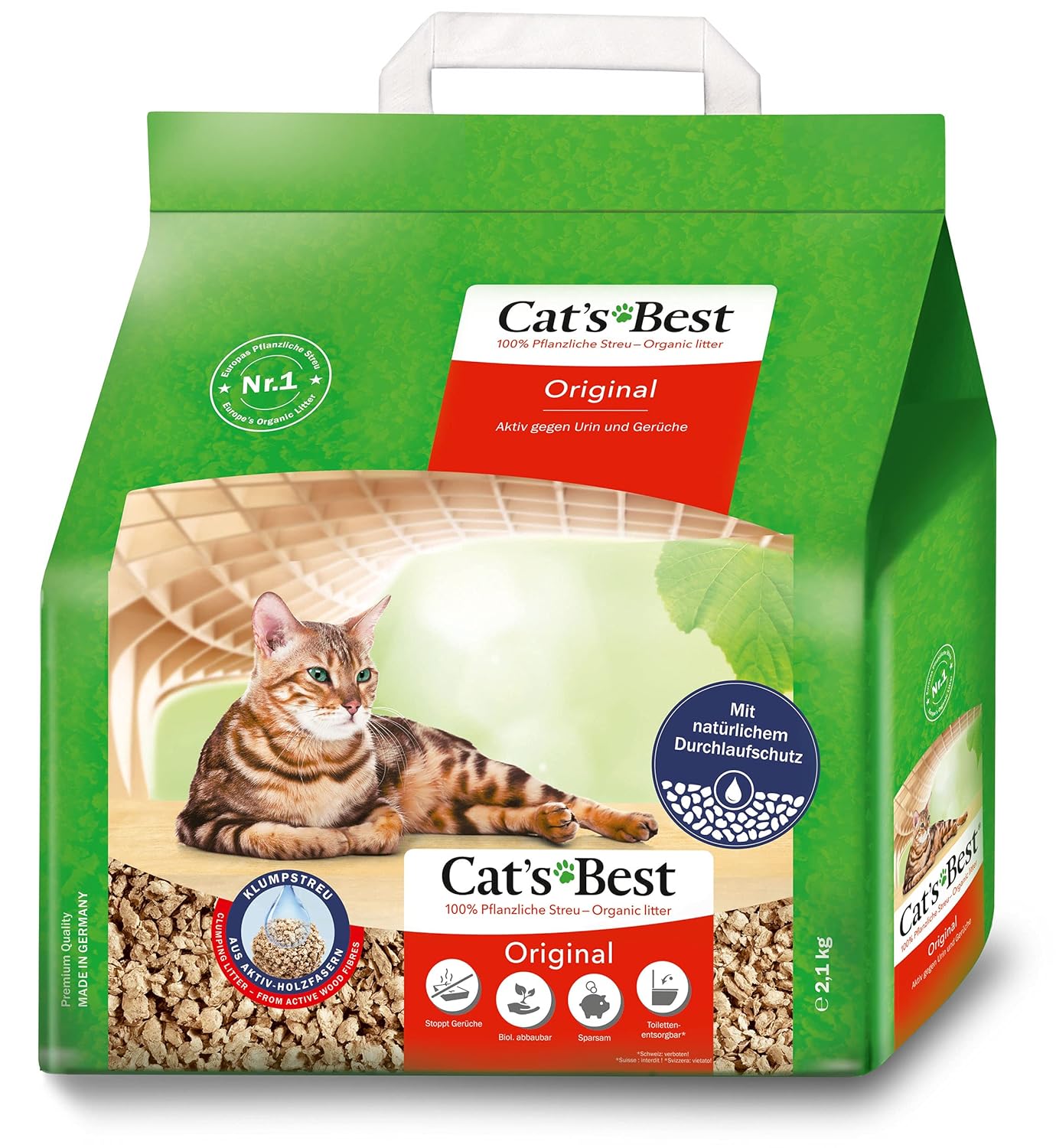 Cats Best Original Kokusuz Kedi Kumu, (2,1 Kg)