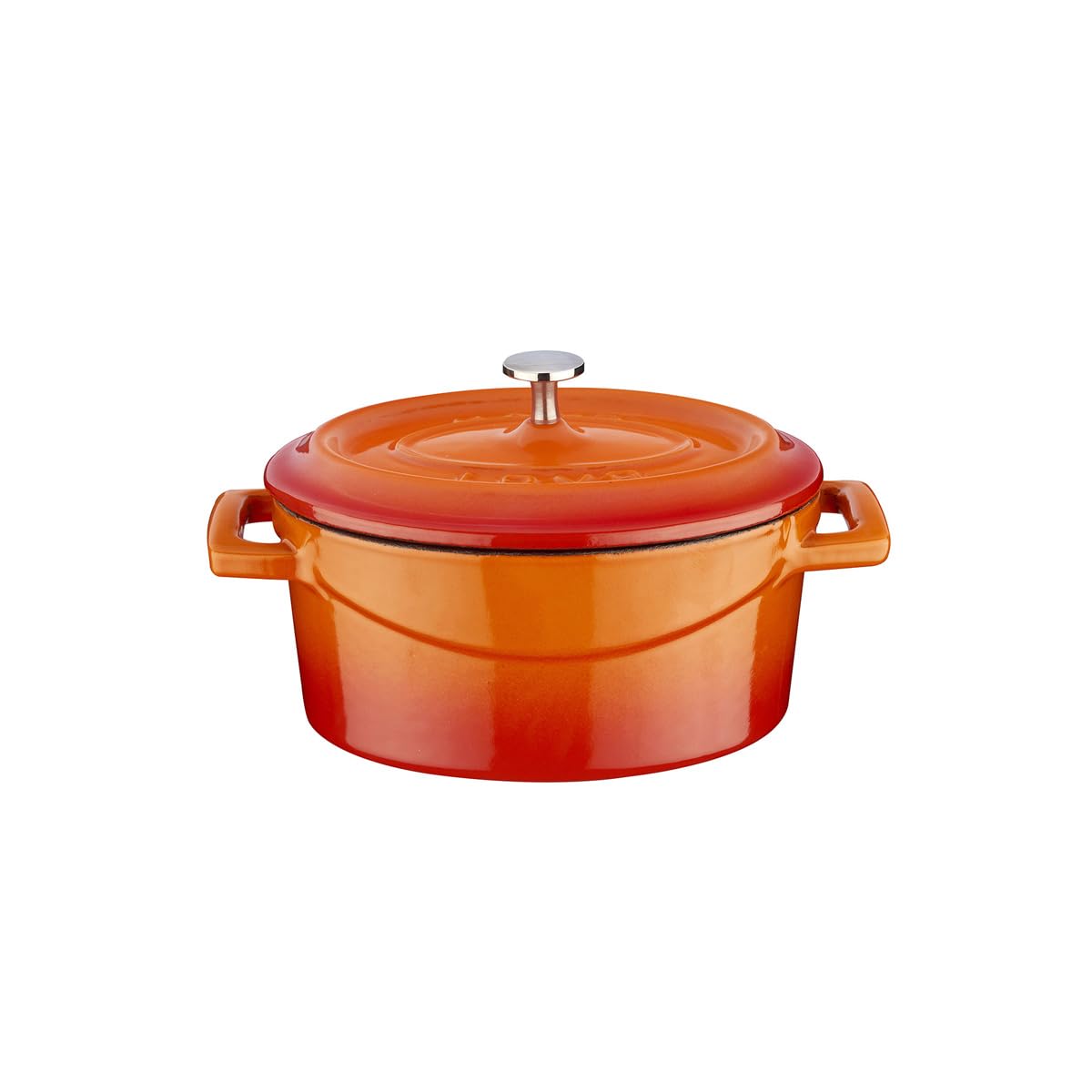 Lava Metal Oval Mini Tencere, Turuncu