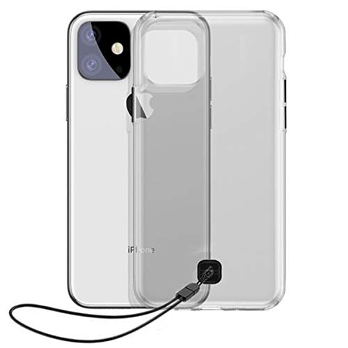 Baseus Transparent Key, iPhone 11 Pro Cep Telefonu Kılıfı, Şeffaf/Transparan, Füme