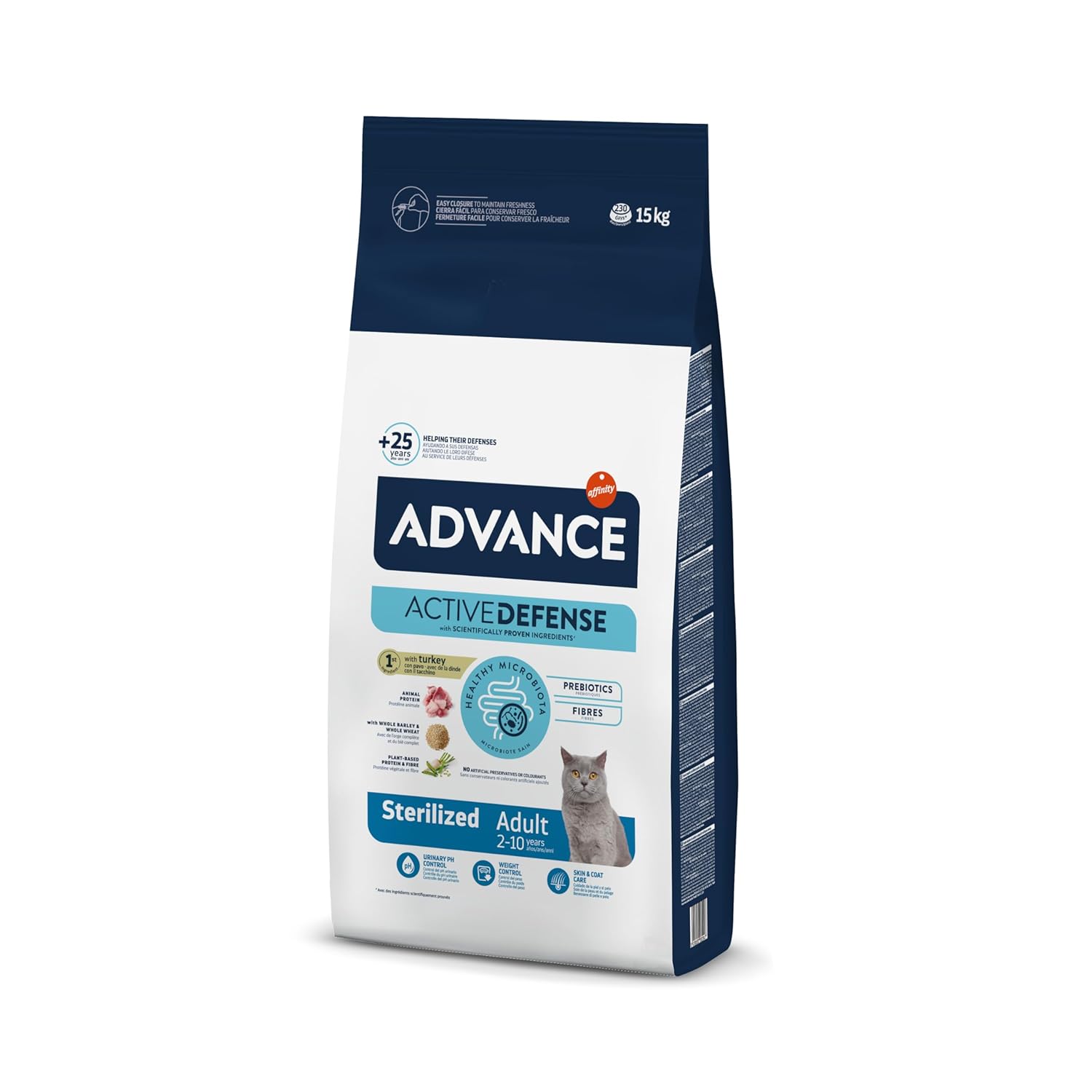 Advance Cat Sterilized Hindili Kısırlaştırılmış Kedi Maması, 15 Kg