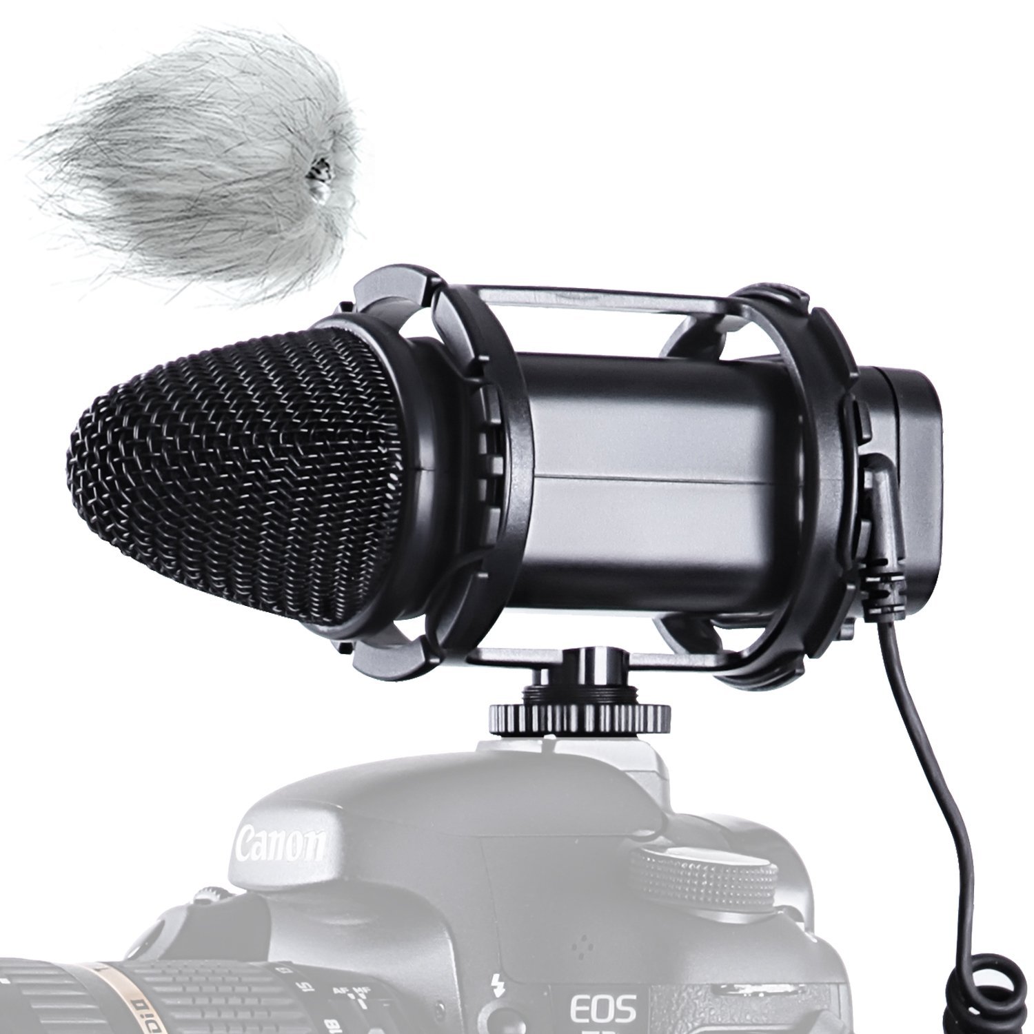 Boya BY-V02 Condenser DSLR Kamera Mikrofonu, standart