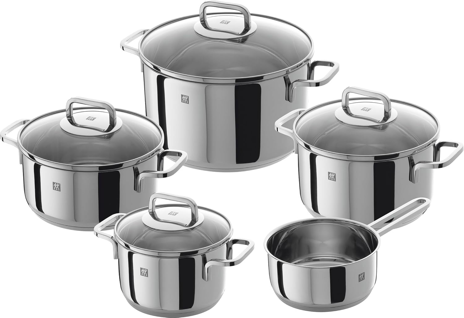 Zwilling Quadro 18/10 Paslanmaz Çelik, 5 Parça Tencere Seti