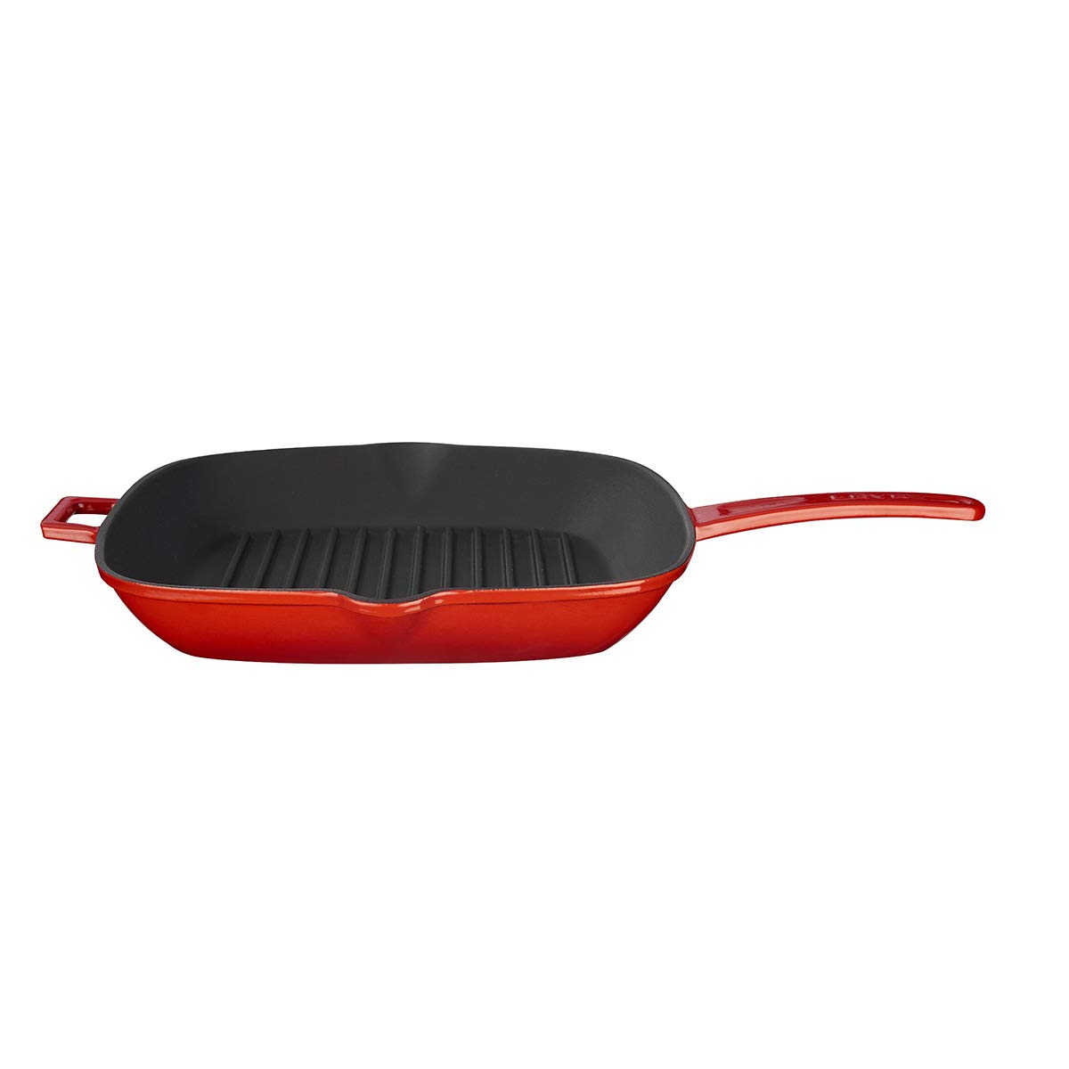 Lava Döküm Izgara Tava, Metal Saplı, 28x28 cm, Kırmızı